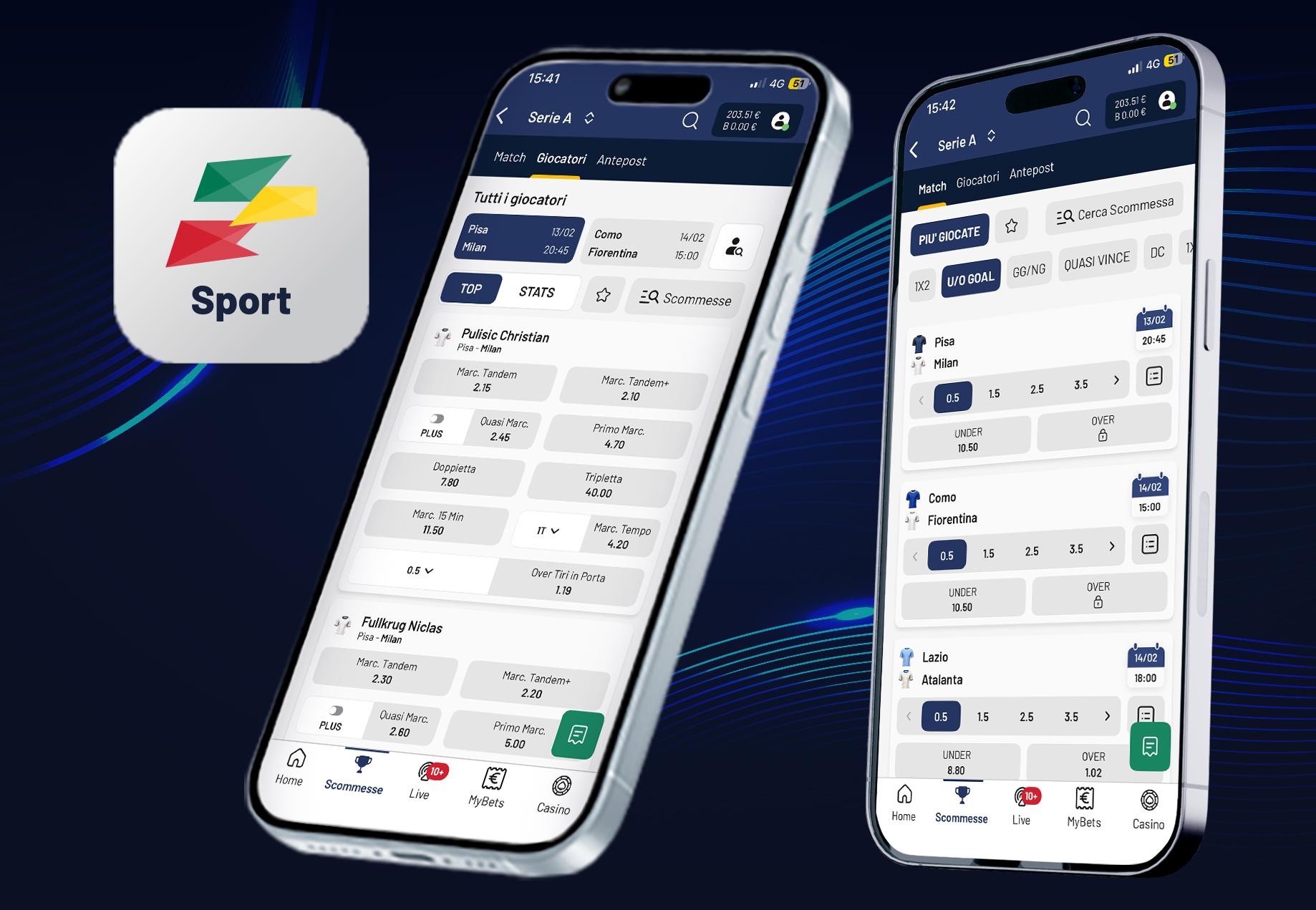 app sport scommesse 