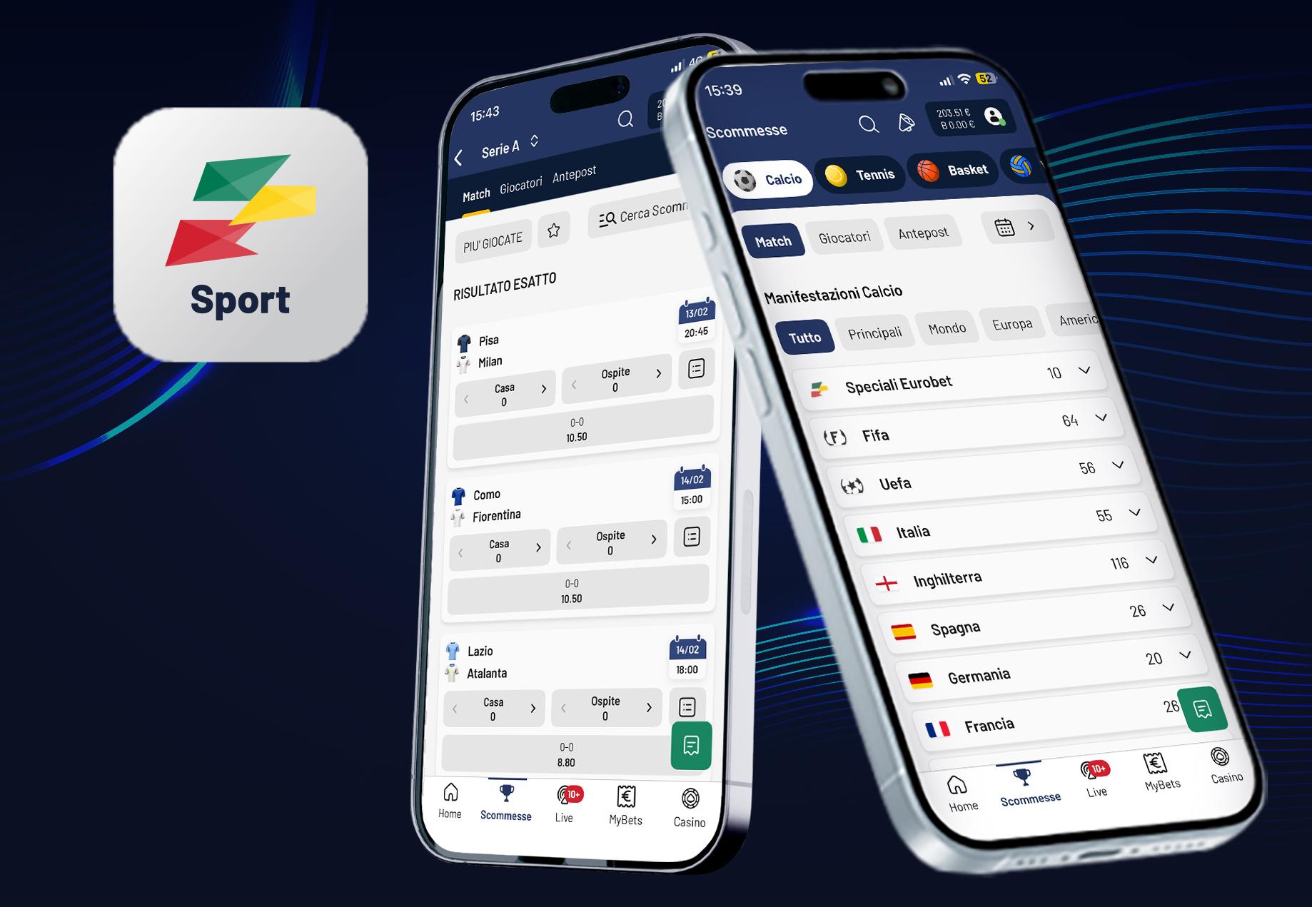app sport scommesse 