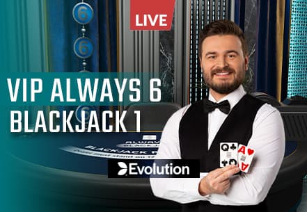  VIP Always 6 Blackjack 1 live su Eurobet