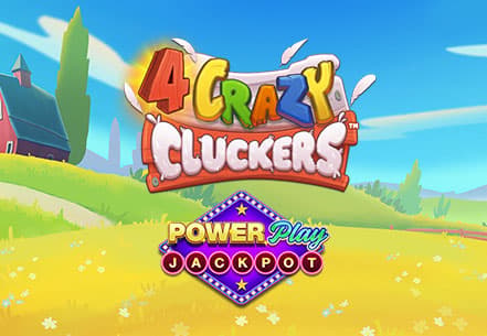 4 Crazy Cluckers PowerPlay Jackpot slot machine live su Eurobet