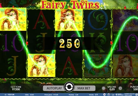 Fairy Twins,  terza schermata gioco slot Eurobet