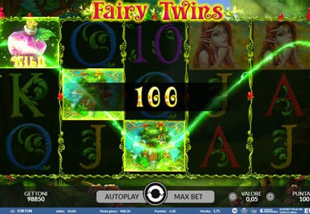 Fairy Twins,  seconda schermata gioco slot Eurobet