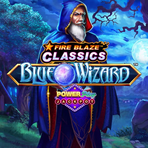 Fire Blaze Blue Wizard PowerPlay Jackpot