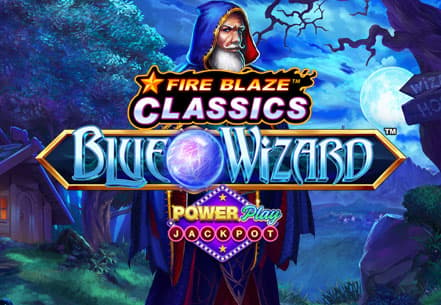 Fire Blaze Blue Wizard PowerPlay Jackpot